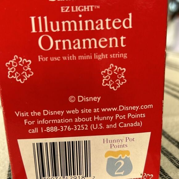 RARE Santa’s best Pooh Winnie the Pooh and Tiger Illumated Ornament NIB - Picture 4 of 5